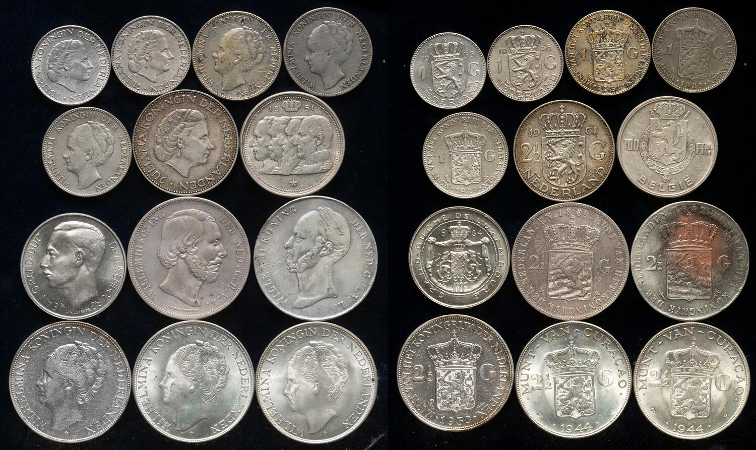 Lot de 4 Coins en métal décoré Couleur Argent 29 mm sur droite c070 